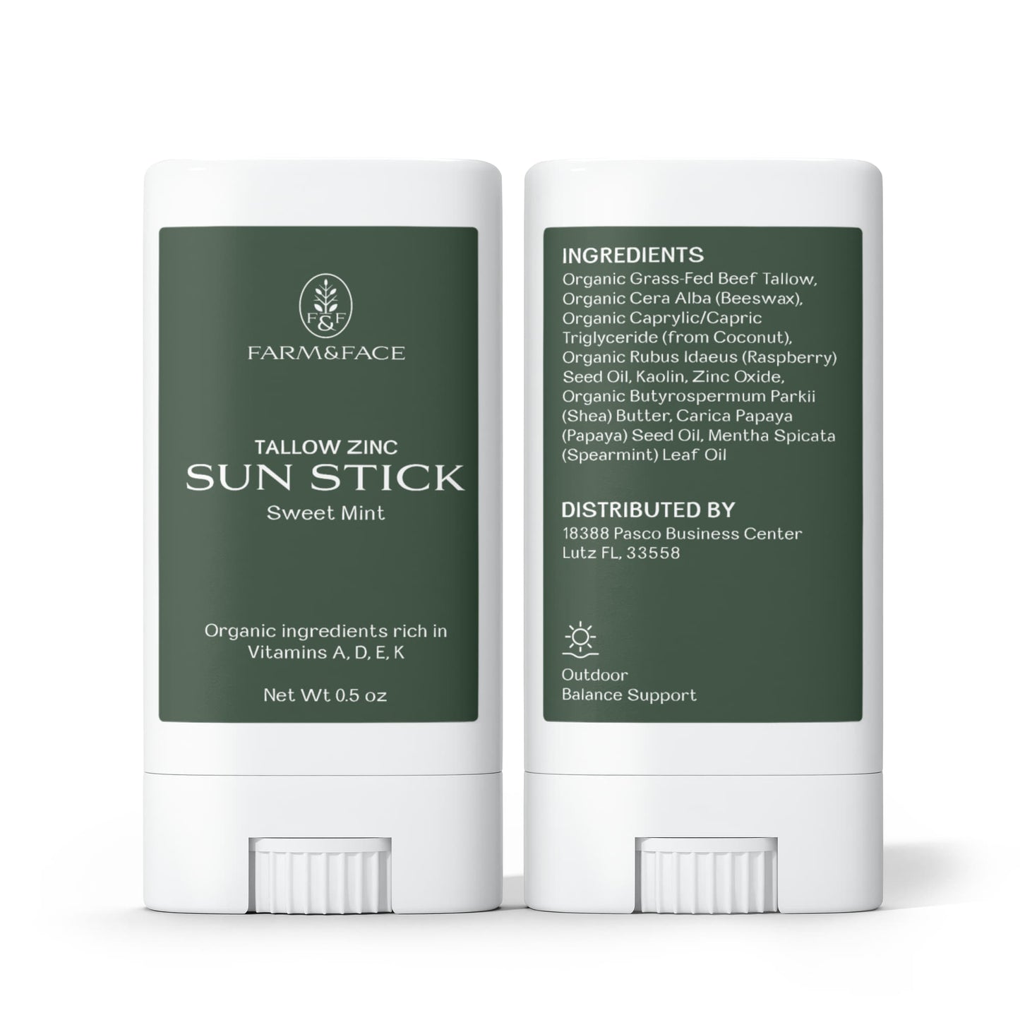 2 Pack Tallow Zinc Sun Stick