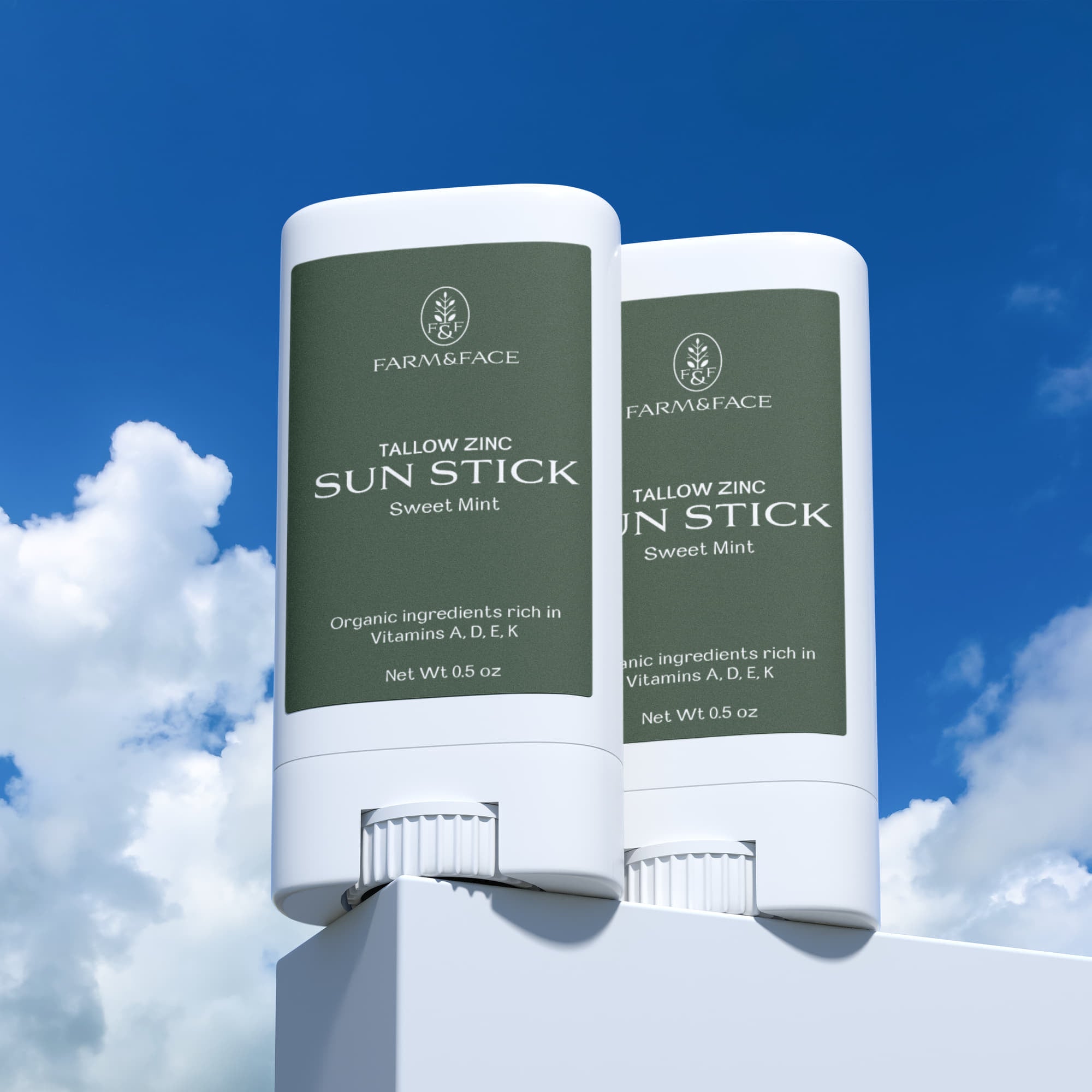 2 Pack Tallow Zinc Sun Stick