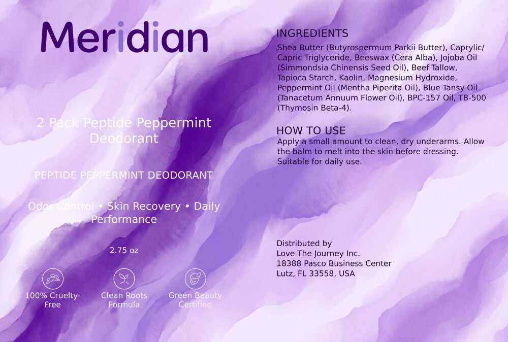 2 Pack Peptide Peppermint Deodorant